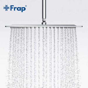 Frap Arrival 300*300mm Square Stainless Steel Shower head Rainfall Shower Faucet Overhead F28-3 210724