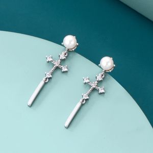 Jewelry Design Feeling Star dangle Alloy Gold Long Earring Manufacturer Direct Supply Female Bow Hollow Cross Chandelier