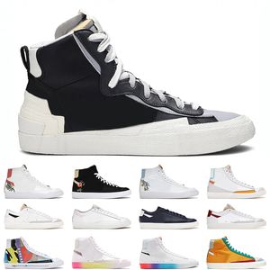 Blazers Meados 77 Preto Cinzento Homens Mulheres Running Tênis Tenha um bom jogo Multi Color Pacifice Blue Designer Sneakers Athletic Mens Trainers Jogging andando