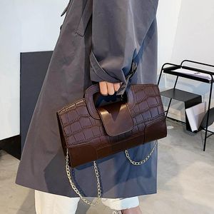 Shoulder Bags Crocodile Women Evening Coffee Clutch Chain Crossbody For Hard Designer Bag Alligator Handbag