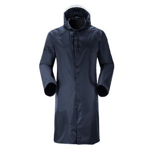 방수 비옷 남성 여성 야외 비 기어 낚시 하이킹 보호 비 폰 쵸 반사 스트립 밤 안전 비 코트 210320