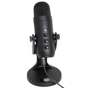 MU900 Mikrofon kondensatorowy Nagrywanie mikrofon USB do komputera strumieniowego przesyłania strumieniowego wideo podcastowanie śpiewu MIC Stojdź Nowy