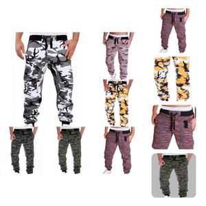 Pantaloni da uomo in poliestere Modern Loose Men Camouflage Pantaloni sportivi casual Pantaloni lavabili Resistente per abbigliamento da strada