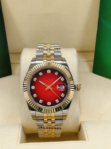 Fashion Red Face Orologi da uomo Movimento meccanico automatico 2813 Cinturino in acciaio inossidabile Orologi da polso da uomo Datejust Diamond Iced Out Sport Orologi da polso da uomo