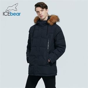 Herrkläder Mode Male Jacket Hooded Mäns Coat Tjock Varm Man Klädsel Högkvalitativ Mäns Vinter Parkas MWD19903D 211216