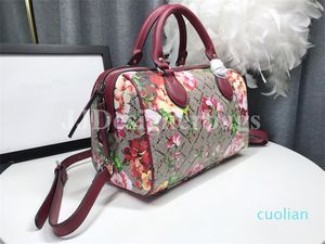 Designers de luxo Gram Tian Signature Bicolor Blooms Red Printing bags Designer bolsas femininas Bolsa feminina de luxo Bolsa de mão de ombro Bolsa tiracolo