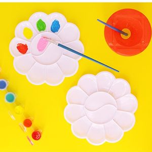 Other Hand Tools 12 grid Watercolor Plastic Oil Painting Tray Mixing Palette 14.5cm T2I52832