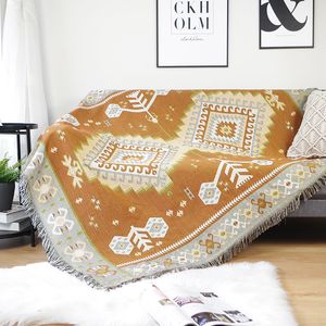Nordic Casual Throw Kocet do łóżka Sofa Ręcznik Boho Geometria Outdoor Travel Picnic Mat Decoration Gobelin Home Dywan