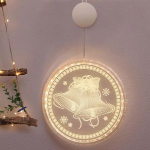 3D LED Christmas Lights String Xmas Living Room Snowman Hanging Decorations Home Christmas Tree Party Night Light Decoration