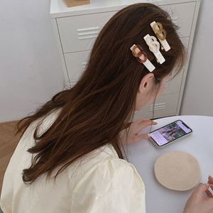 2021 Mode Acryl Haar Clips Pin für Frauen handgefertigte geometrische Barrettes Headwear Girls Süße Haarnadeln Haarschmuck Geschenke 1684 B3