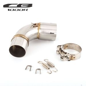 Dla Honda CB1000R CB 1000R 2008-2016 lat motocykl 51mm wydechowy środkowy link rur rur rur moto Escape Accessory Slip-on