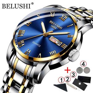 Mężczyźni Zegarki Luksusowa Marka Belushi Classic Gold Male Wristwatches Wodoodporny Sport Nurek Wrist Watch Mężczyźni Relogio Masculino 210527