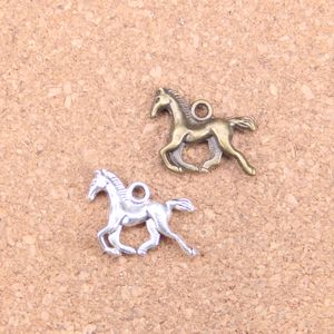 81pcs Antique Silver Bronze Plated running horse Charms Pendant DIY Necklace Bracelet Bangle Findings 22*15mm