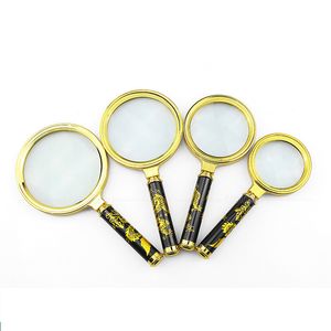 Magnifying Glass 10X Microscope Handheld 60/70/80/90/100mm Loupe Portable Magnifier For Jewelry Paper Reading