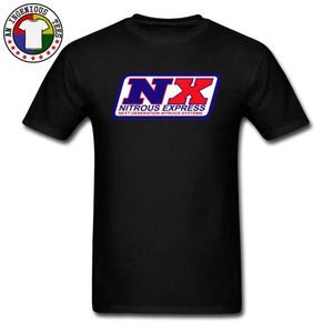 Nitrous Express Designers T-shirts för män Tryckta Märke Street Tee Shirt Crew Neck Cotton Fashion Tshirt Custom 210629