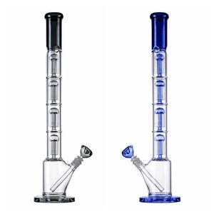 Bong grande in vetro spesso 5 mm Narghilè da 23 pollici Bong alti Ppie d'acqua con stelo diffuso 18 mm Giunto femmina 4 strati 6 alberi a braccio Olio Dab Rigs