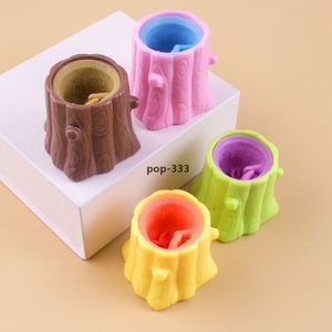 toy Colorful Evil Squirrel Cup Douyan is the same as Stake Pinching Extractile that does not break Khaki