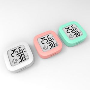 Party Favor Mini Cyfrowy Higrometr Walczy Miernik Wilgotności LCD Wilgotność Domowa Stacja pogodowa Wskaźnik temperatury