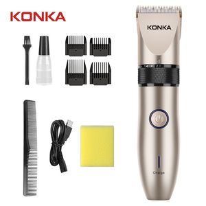 Konka Electric Hair Trimmer KZ-TJ01 Män Clipper Vuxen USB Uppladdningsbar keramisk skärning