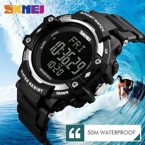 SKMEI Running Sport Salute Orologi Uomo Cardiofrequenzimetro Pedometro Calorie Contatore 50M Orologi da polso digitali impermeabili 1180 X0524