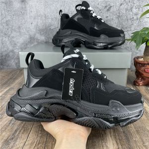 New Arrivals Paris Casual Shoes Triple S Clear Sole Trainers Dad Shoe Sneaker Black Oversized Mens Womens Top Quality Runners Chaussures