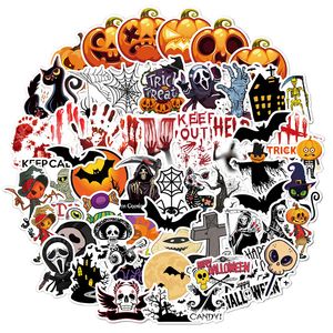 60PCS Mixed Halloween Christams Theme Stickers Waterproof Cartoon Graffiti Artistic Decals Skateboard Snowboard Motorcycle Bike Laptop Pad Notebook Sticker