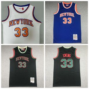 Maglia da basket personalizzata Uomo Patrick Ewing The Swing Man dei Knicks di New York Maglie cucite e ricamate.