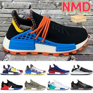 With Box NMD Human Race R1 V2 running Shoes inspiration pack black oreo BBC solar pack mother paris olive men women sneakers trainers