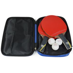 Wholesale long handled tennis racket for sale - Group buy 5 Star Table Tennis Racket with Balls Long Handle Short Handle Carbon Blade Rubber Ping Pong Rackets in case