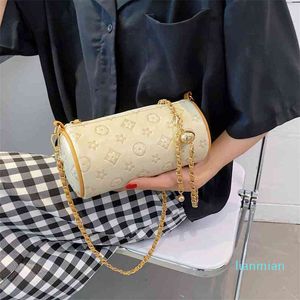 2022 Cheap Online sales Handbags women's summer embossed cylinder underarm bag niche texture Single