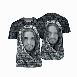 Gud jesus 3d övertryckta t-shirts för män / kvinnor design vintage streetwear tshirt överdimensionerade 5xl 6xl pojke kläder män