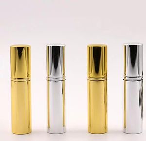 2021 Brilliant Gold Silver 5ml Refillerbar Portable Mini Perfume Bottle Aluminium Spray Atomizer Tom Perfume Container