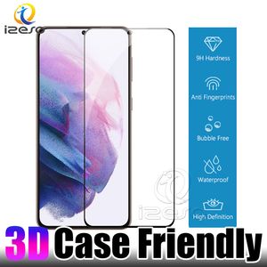 Protettore dello schermo di case friendly per Samsung Galaxy S23 S22 S21 Ultra S20 S10 Impronta Unlock Curving HD Film di vetro temperato trasparente Izeso