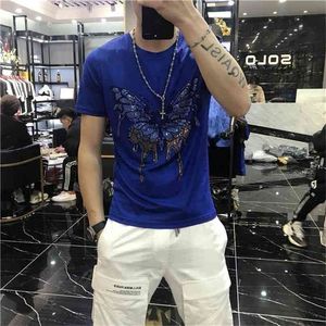 European selling 100% cotton personalized shirt men's T-shirt fashion pattern short sleeve 210716