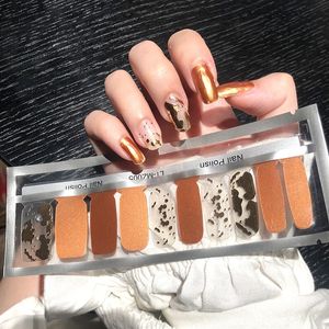 20 szt. Porady Moda Naklejki Nail Arkusz Płynek Tłoczenie Pełne Nails Naklejki Naklejki Dla Kobiet Dziewczyn