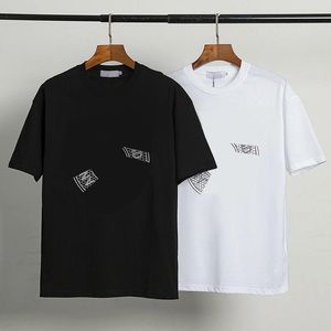 Man Mode T-shirt Bokstäver Mönster Herr T-shirt Sommar Ins Student Toppar Casual 2021 Dam T-shirts lösa Hiphop Streetwear Pojkar Andas Kläder