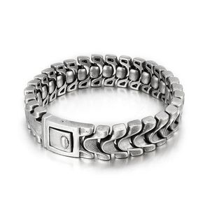 heavy 97g weight Hip-Hop Men Biker Casting Link Chain Bracelet Stainless Steel Bangle 16mm 8.66''