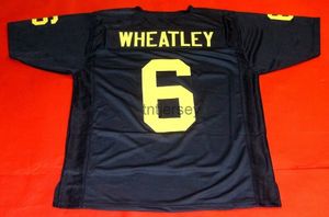Custom Tyrone Wheatley Michigan Wolverines Jersey Stitch Adicione qualquer número de nome