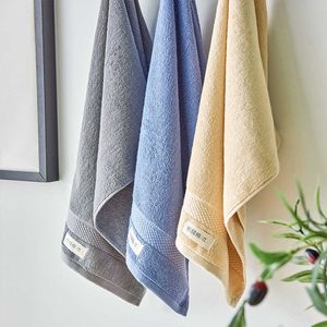 100% Cotton Bath Towel Sets Absorbent Adult s Solid Color Soft Friendly Face Hand Shower For room Washcloth 210728