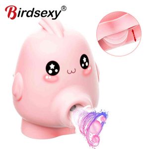 Nxy Sex Vibrators Oral Tongue Licking Clitoris Vibrator Sucking Toys Vagina Stimulator Nipples Massage Female Masturbator Goods for Adults 1201