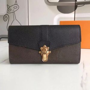 New Fashion L Flower Pattern purse Handbags High Quality Purses VINTAGE Bag Women Classic Style Genuine Leather Womens wallet with box #6666