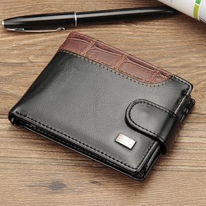 財布ベルレリーカジュアルメンズウォレットショート財布革バックルバッグ水平小さなコインポケットカードカーテラスデモ