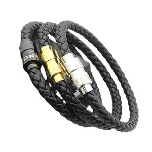 Whole Men Magnetic Leather rope Bracelet