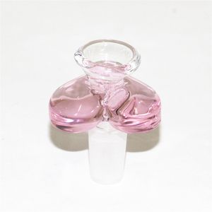 Ciotola di vetro Maschio 14mm a forma di cuore ciotole per narghilè Accessori per narghilè Pipa per fumare Bong per acqua Bruciatore a nafta
