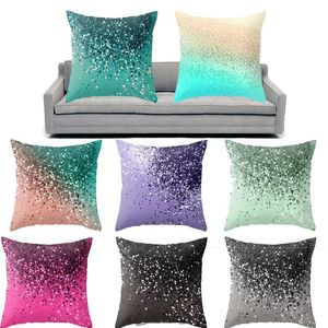 Wholesale shiny polyester for sale - Group buy Pillow Case cm cm Gradient Pillowcase Shiny Decorative Pillows For Sofa Car Home Pillowcases Polyester Throw