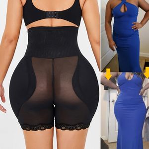 Frauen Body Shaper Panty Sexy Butt Heber Seite Gepolsterte Höschen Spitze Gefälschte Ass Korsett Plus Größe Wear Abnehmen Unterwäsche große Hüfte