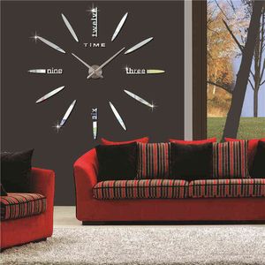 2021new grande relógio de parede quartzo 3d diy grande relógio decorativo cozinha relógios acrílicos espelho adesivo de tamanho grande relógios de parede home lett h1230
