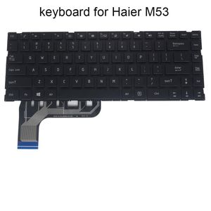 Haier M53のための英語のノートパソコンのキーボードus QWERTYコンピュータキーボードブラックノートPC KBラップトップ部品作品交換