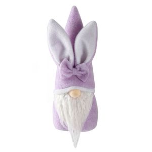 Пасхальный кролик гном кролика плюшевые игрушки кукла орнаменты праздник дома украшения пасхальный подарок W2
