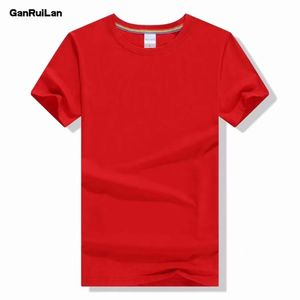 Algodão de verão branco sólido camiseta homens causal o-pescoço t-shirt básica masculino alta qualidade clássica tops clonthing ls-1772 210518